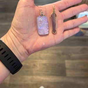 2 beautifully wrapped pendants